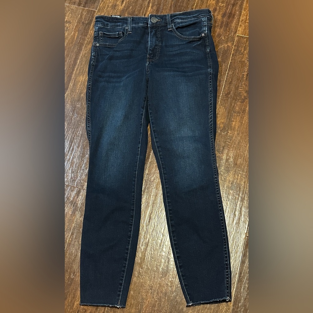 Kut From The Kloth Jeans Connie Fab Ab Ankle Skinny High-Rise Raw Hem Women 6